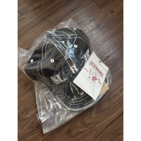 BLACK Supreme True Religion Black 6-Panel Hat One Size